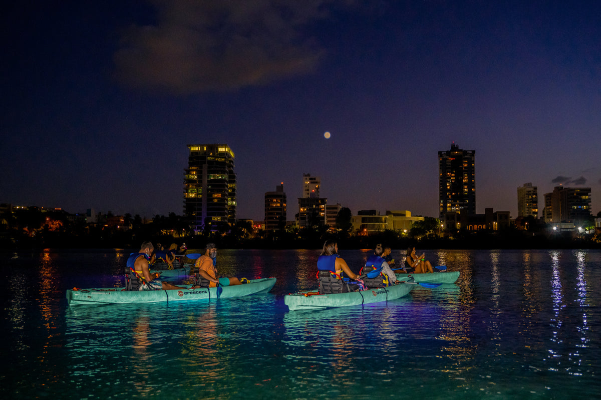 Night Kayak Condado Lagoon The Olive Experience